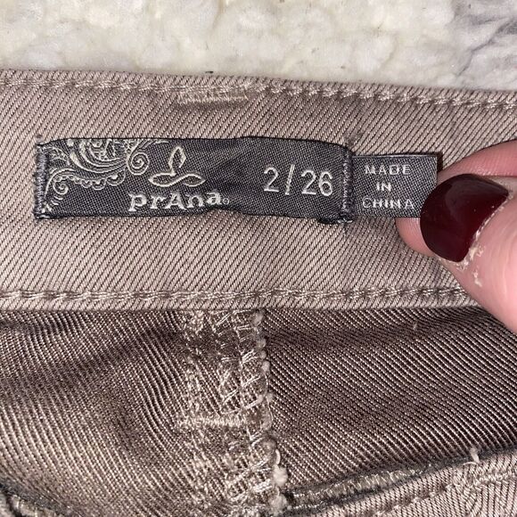 prAna Women's Pants Size 2 Kayla Tan Organic Cotton Skinny - Picture 3 of 10